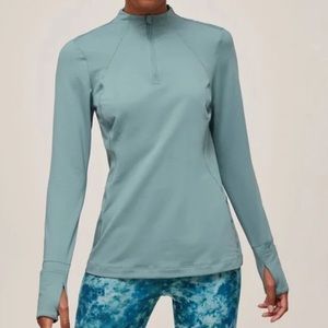 Athleta Whistler Half Zip in Sage - Size Small